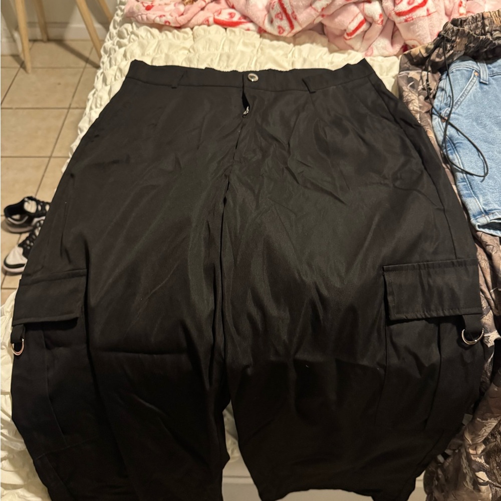 Black Cargo Pants